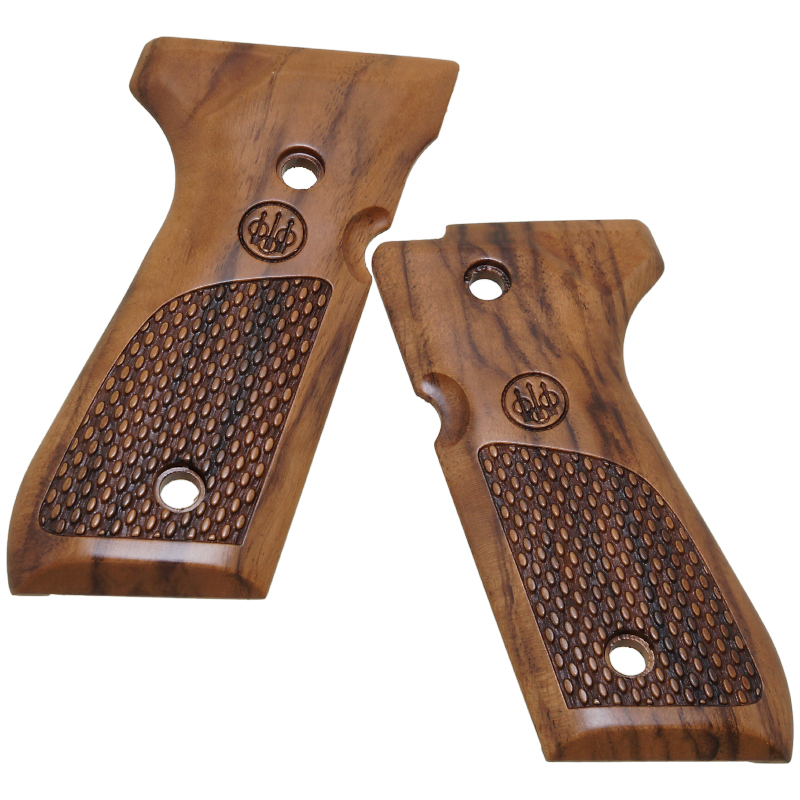 M92FS WOOD Grip LASER CHECKERING