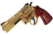 Colt PYTHON 4in GOLD PLATED 357