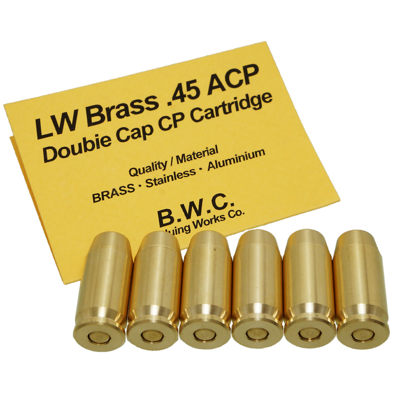 LW Brass .45ACP Double Cap Cartridge