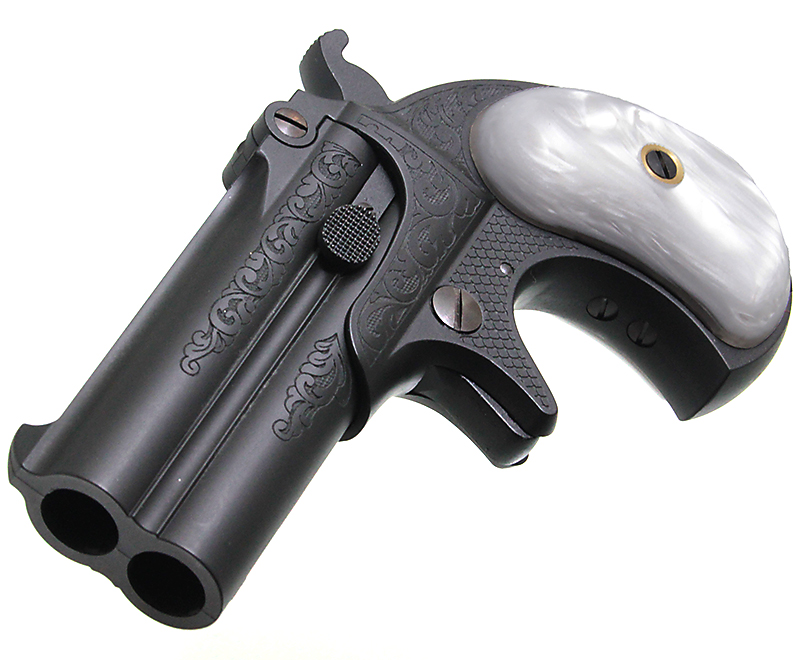 DOUBLE BARREL DERRINGER FC Engraving Pearl Grip