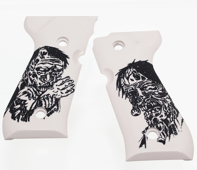 HOGUE 92034 M92F用ポリマーグリップ ZOMBIE
