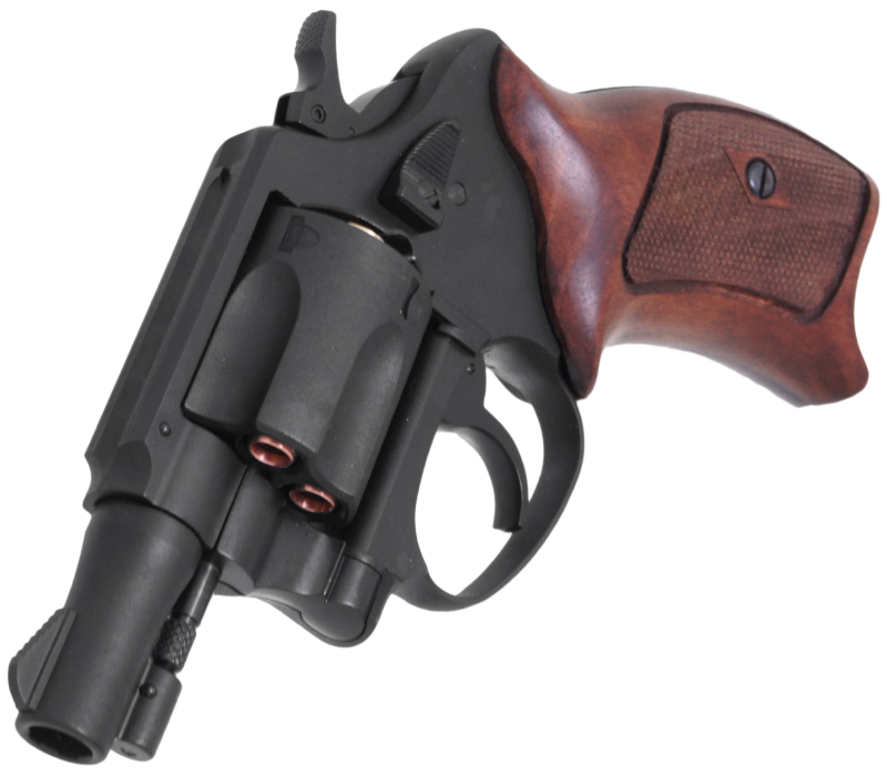 マルシン ニューナンブ 3インチ 木製グリップ 6㎜BB POLICE REVOLVER