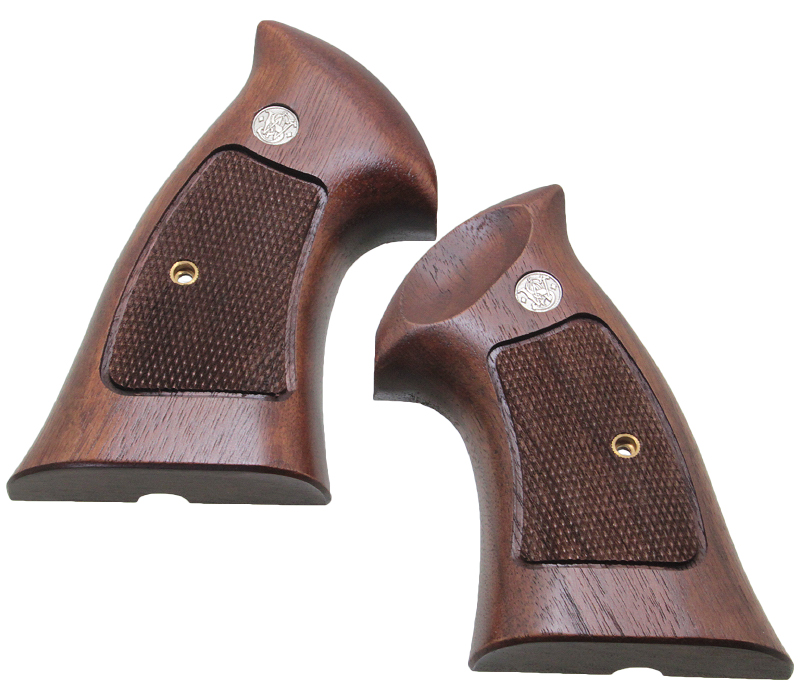 S&W　M29用　ハーフチェッカー木製グリップ