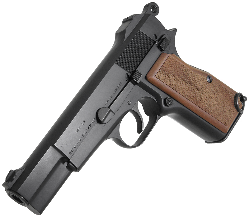 HI-POWER CANADIAN ABS 木製グリップ