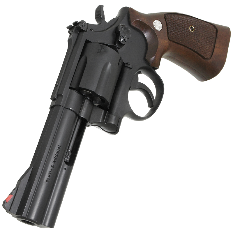 S&W　M586　4in　ABS 木製グリップ付