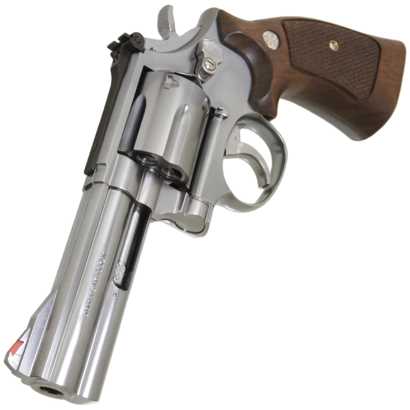 S&W　M686　4in　SV 木製グリップ付
