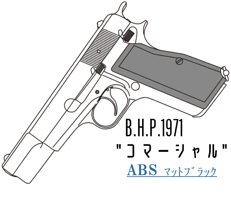 キットモデルガン HI-POWER コマーシャル ABS