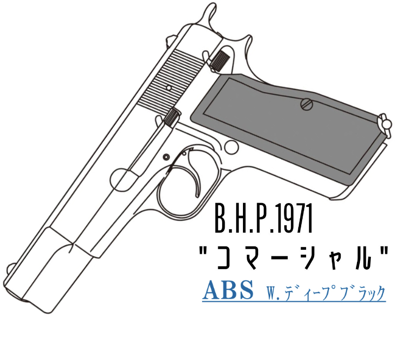 キットモデルガン HI-POWER コマーシャル Deep-B