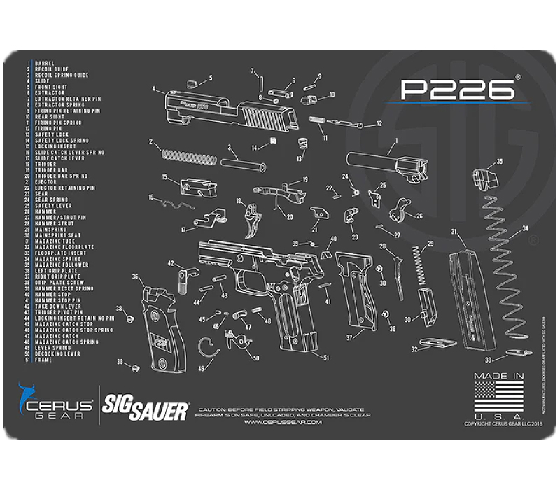 CERUS GEAR HANDGUN MAT P226
