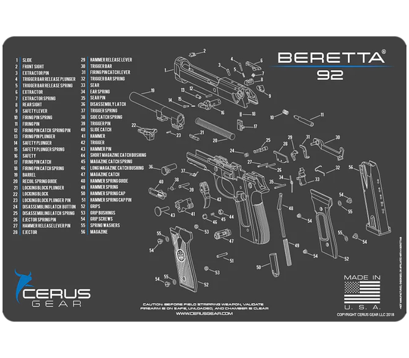 CERUS GEAR HANDGUN MAT M92