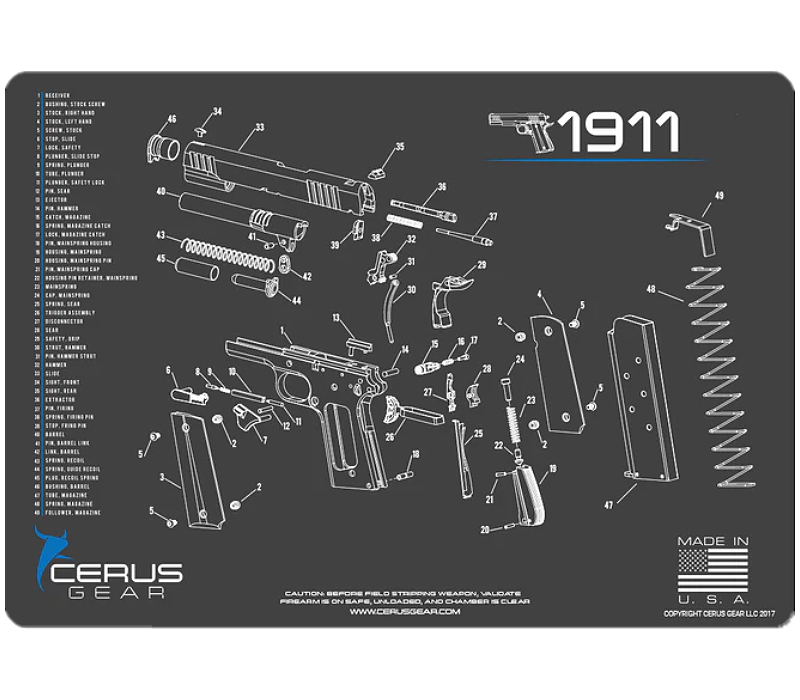 CERUS GEAR HANDGUN MAT 1911