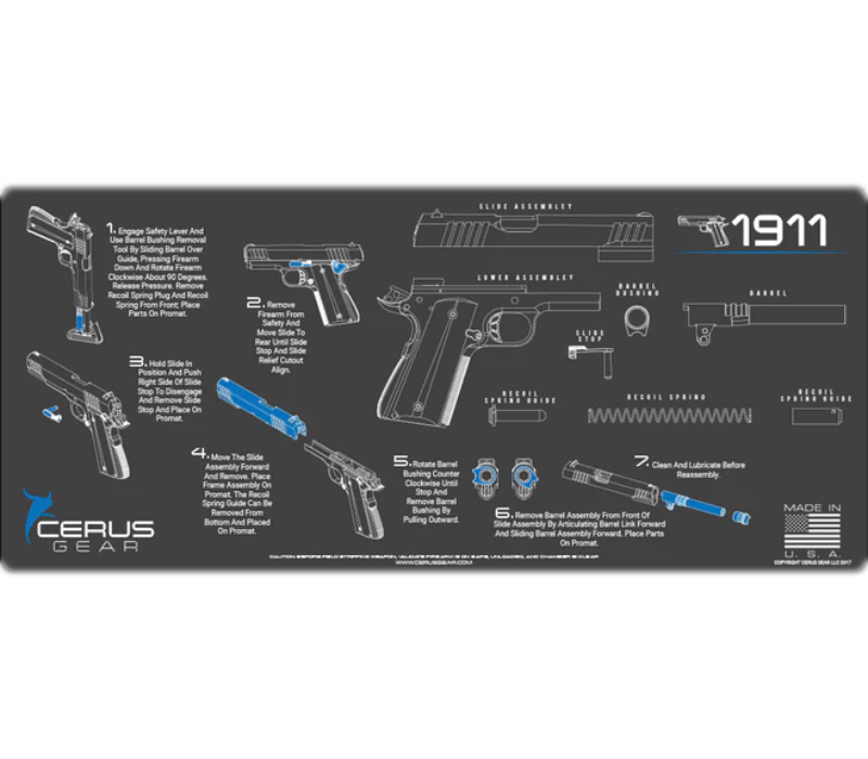 CERUS GEAR HANDGUN PLUS MAT 1911 INSTRUCTION Grey