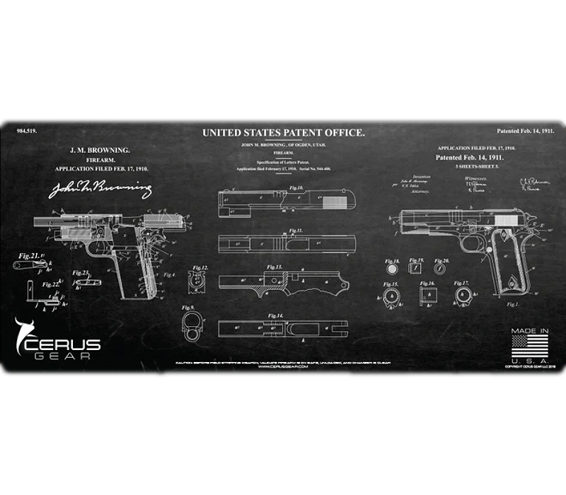 CERUS GEAR HANDGUN PLUS MAT 1911 PATENT