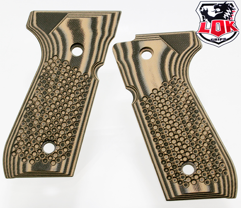 LOK GRIPS M92FS BOGIES Br/BK