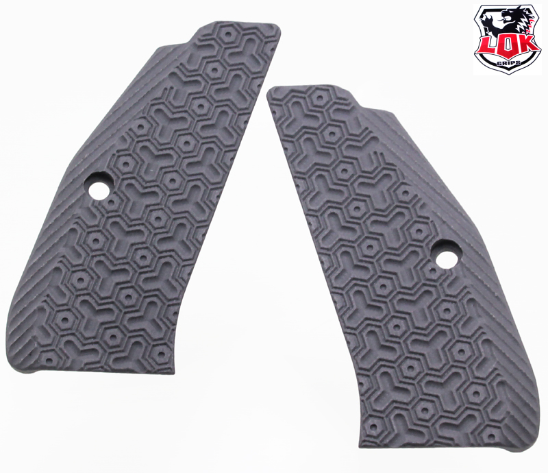 LOK GRIPS Cz75 MATRIX Thin  Solid Gray