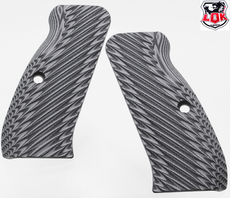 LOK GRIPS Cz75 RIDGEBACKS Gr/BK