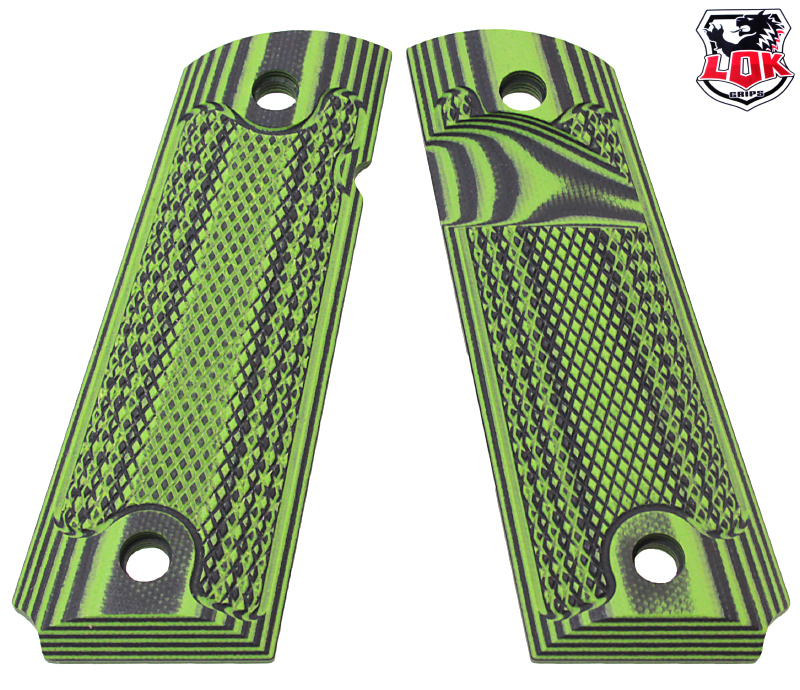 LOK GRIPS 1911Classics Extreme Mg Release ZG/BK