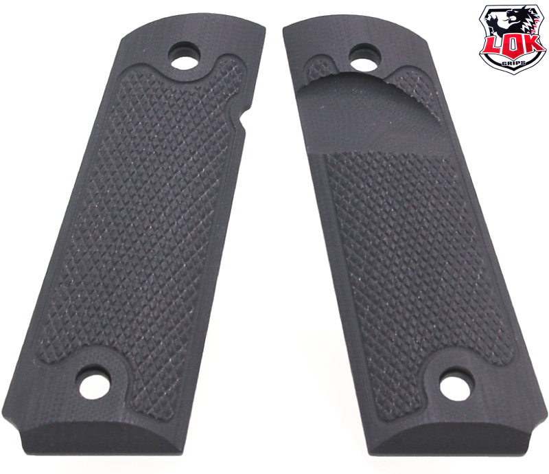 LOK GRIPS 1911Classics Extreme Mg Release Solid BK