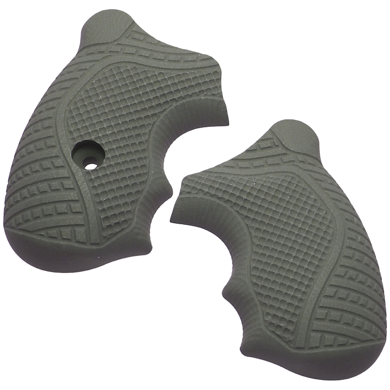LOK GRIPS J-Frame Round 2FingerVeloce G10 Gray LK-J-2F-V-02