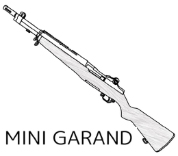 MINI GARAND 6mm BLK Walnut